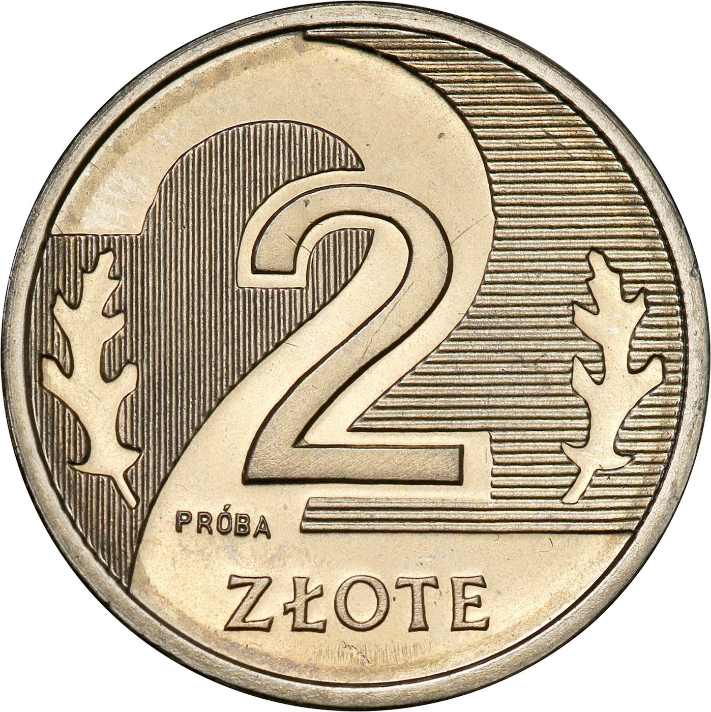 PRL. PRÓBA Nikiel 2 złote 1990